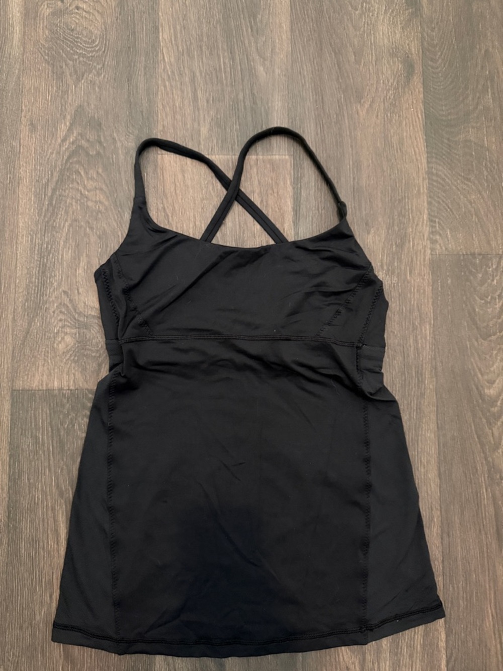 Lululemon Black Crossback Athletic Tank Top